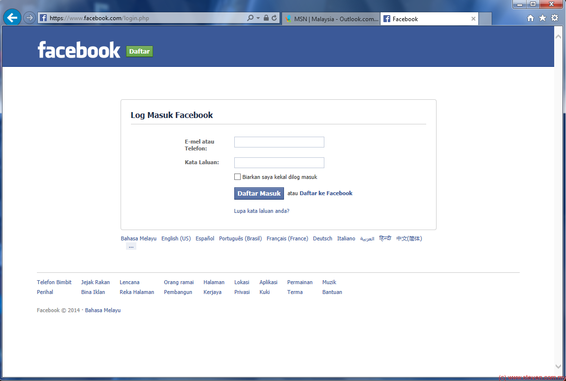 Login in english com www facebook How to