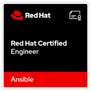 Red Hat Certified Engineer in Ansible badge
