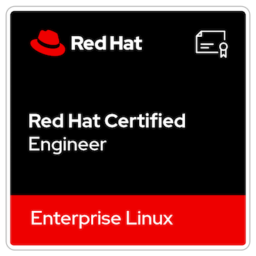 Red Hat Certified Engineer in Enterprise Linux badge