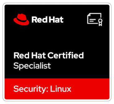 Red Hat Certified Specialist in Security: Linux badge
