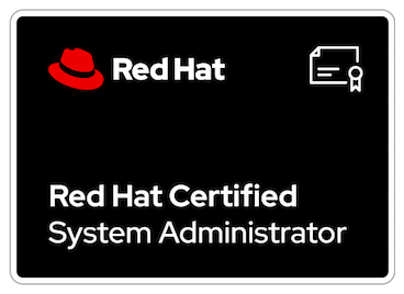 Red Hat Certified System Administrator (RHCSA) badge